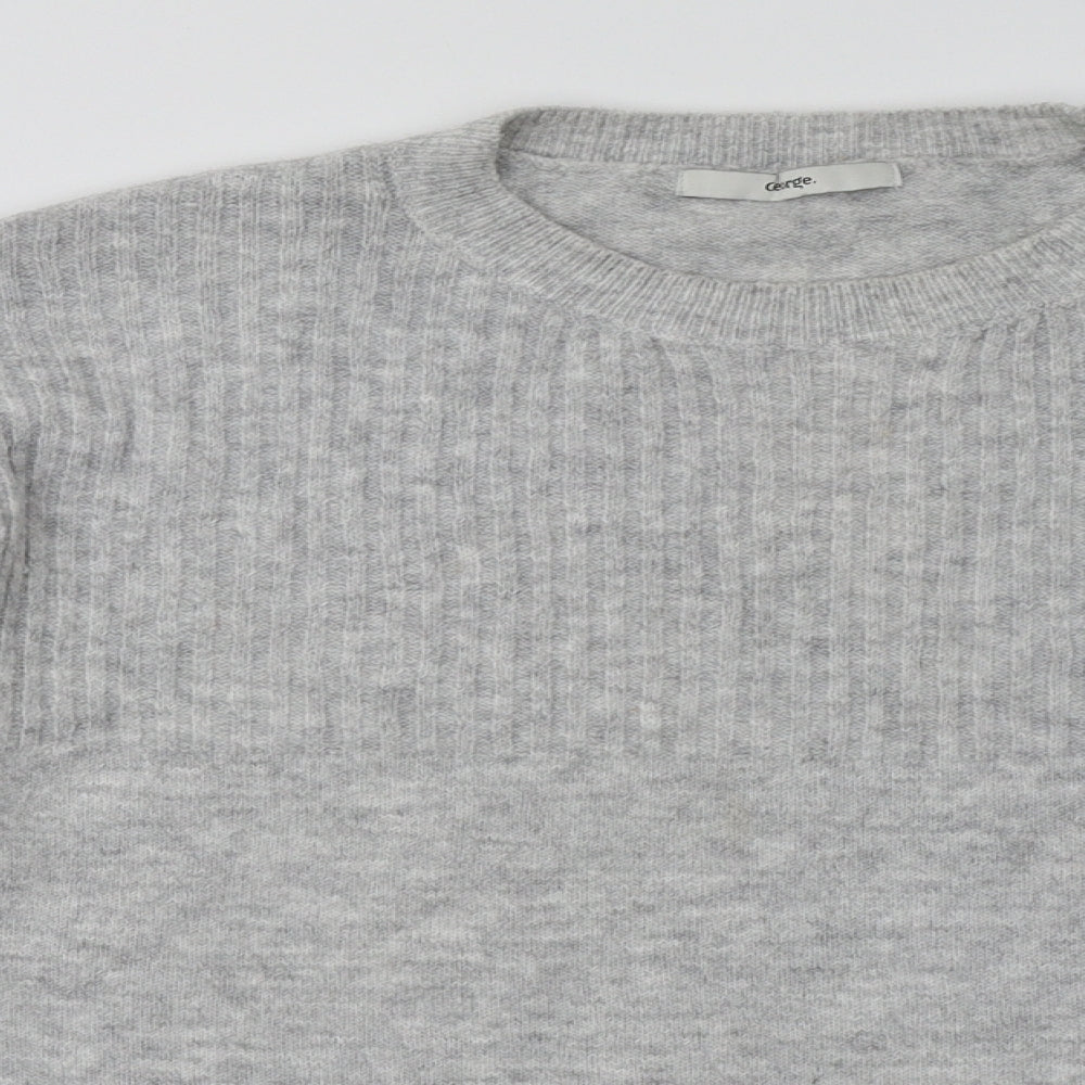 George Womens Grey  Polyester Pullover Sweatshirt Size M  Pullover