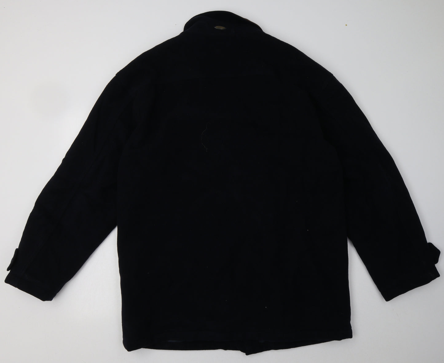 Melka Mens Blue   Overcoat Coat Size XL  Zip