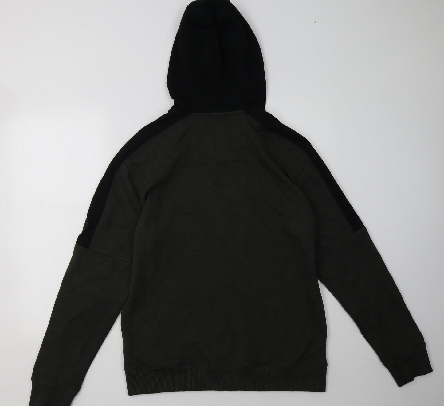 F&F Mens Green  Cotton Full Zip Hoodie Size L