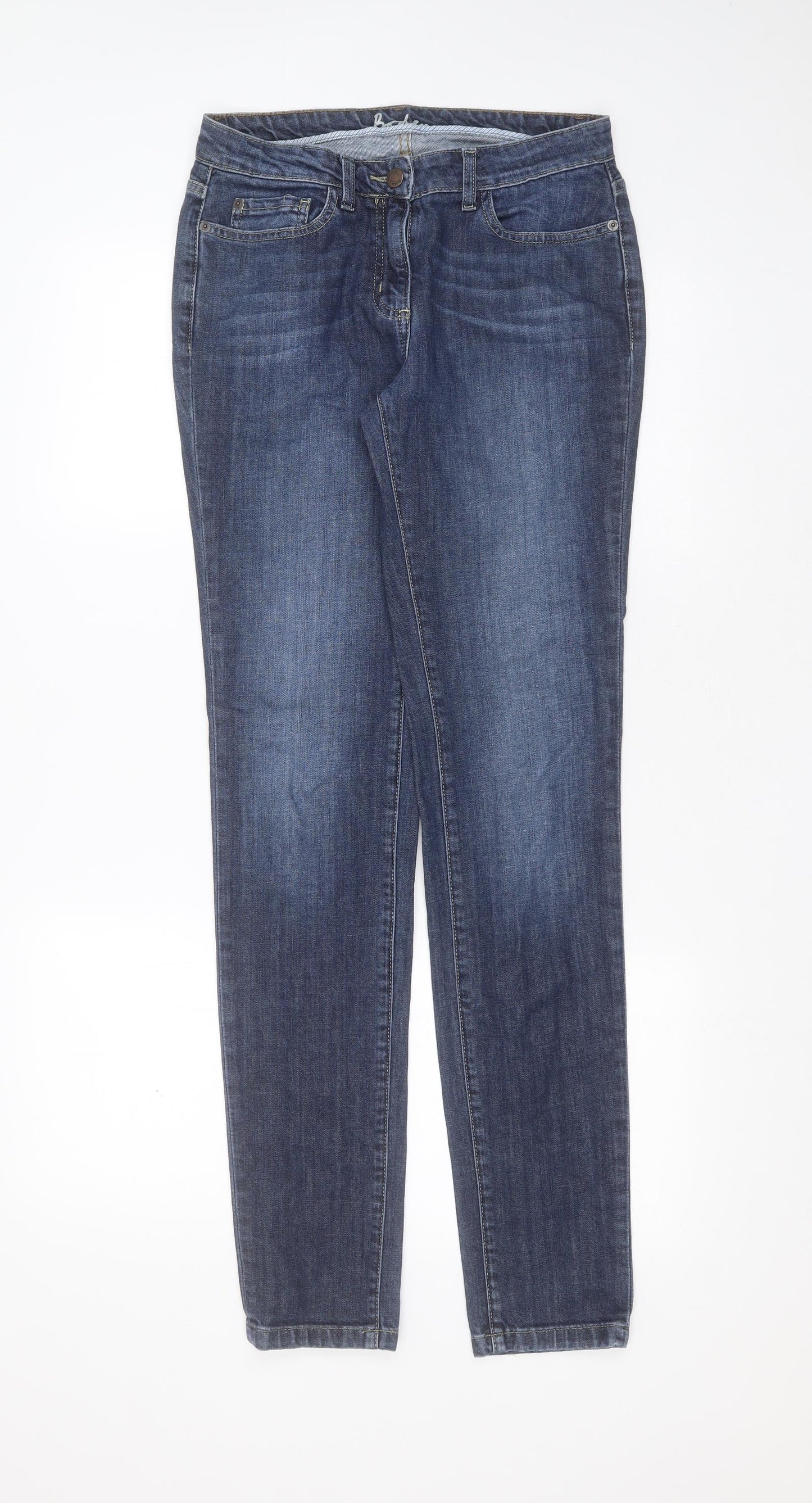 Boden Womens Blue  Cotton Skinny Jeans Size 10 L33 in Regular Zip