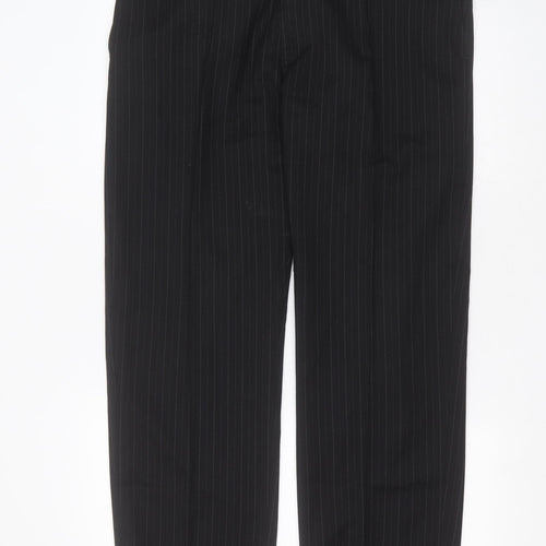 NEXT Womens Black Striped Wool Trousers  Size 36 in L30 in Regular