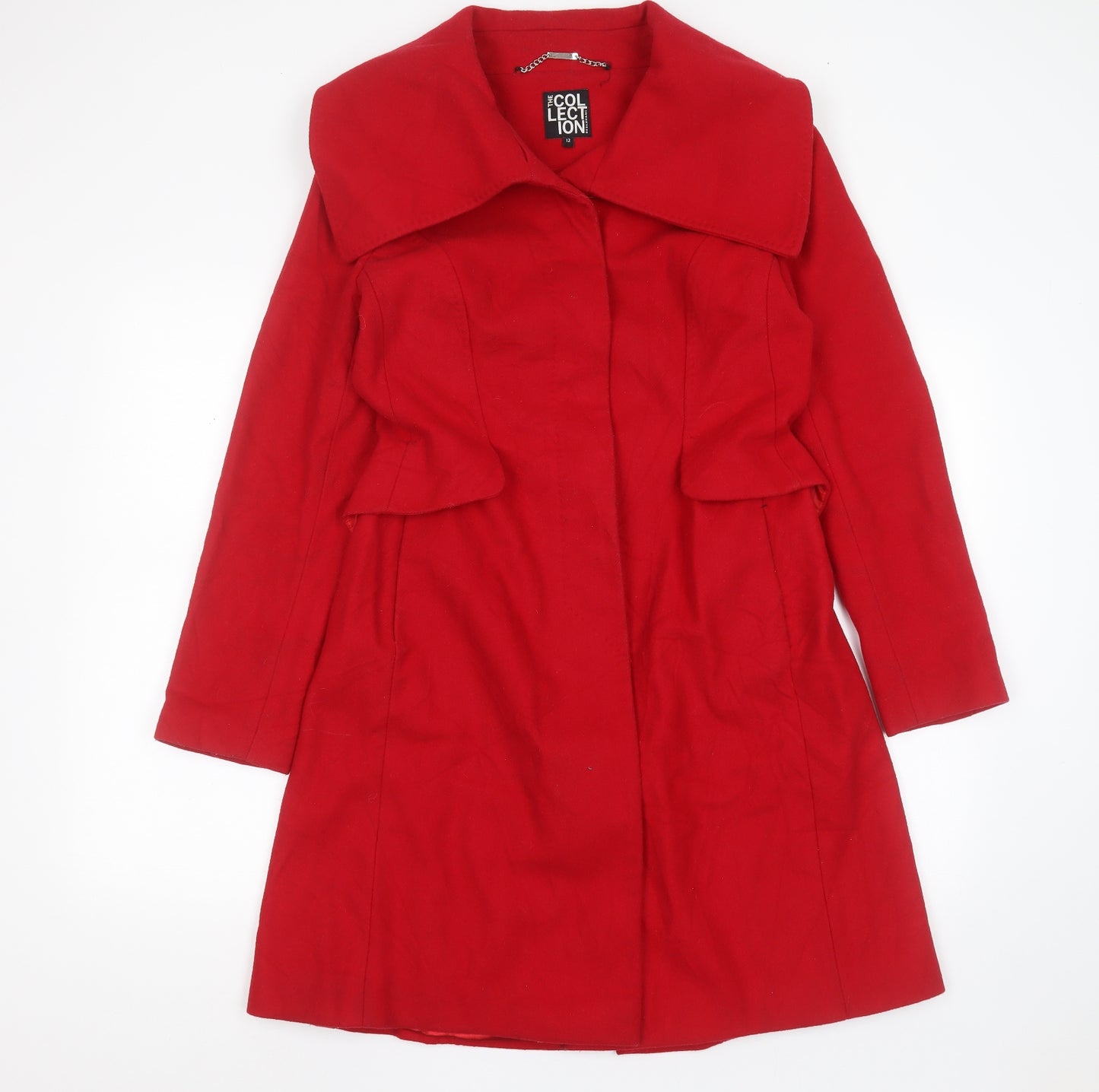 Debenhams Womens Red   Jacket  Size 12  Button