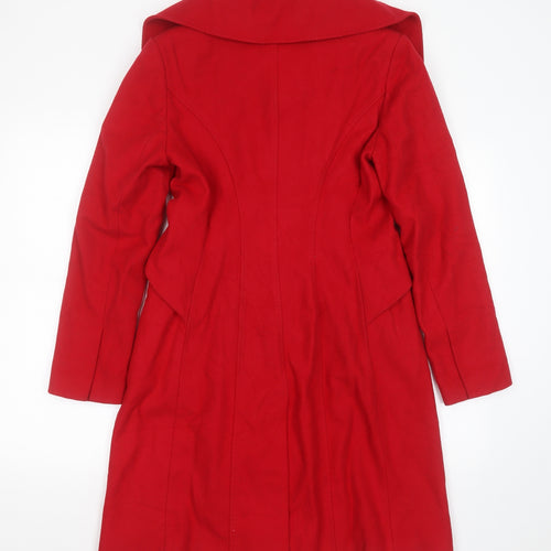 Debenhams Womens Red   Jacket  Size 12  Button