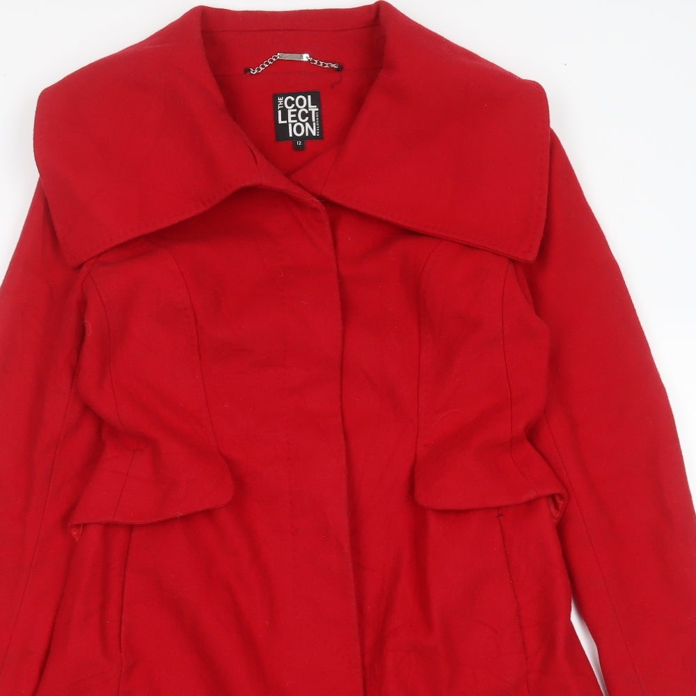 Debenhams Womens Red   Jacket  Size 12  Button