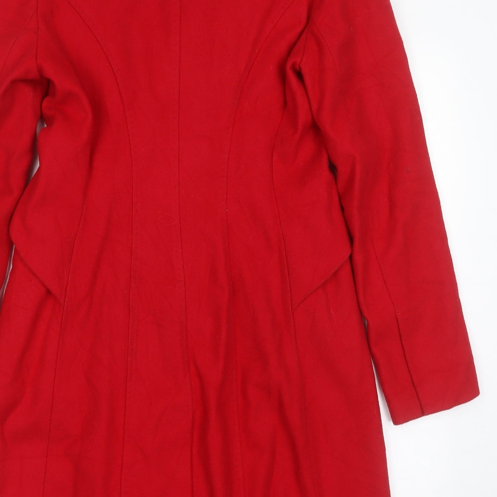 Debenhams Womens Red   Jacket  Size 12  Button