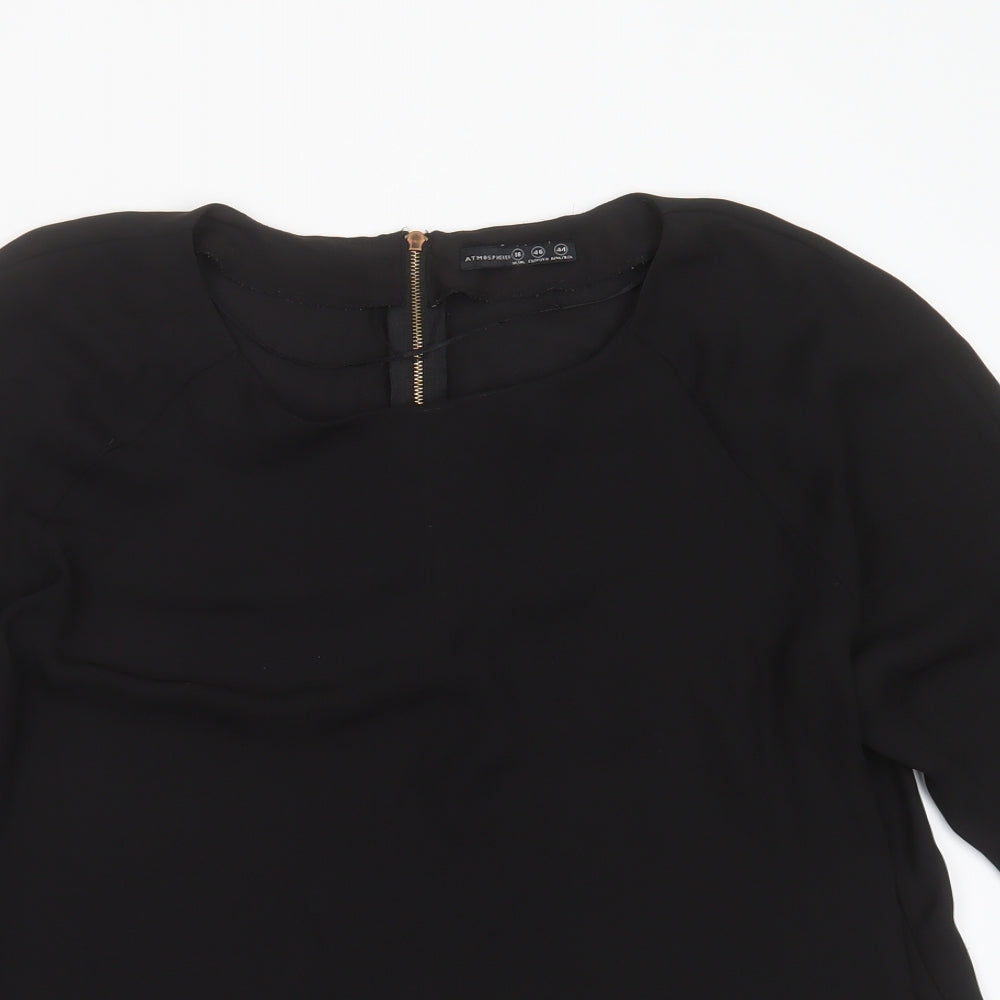Primark Womens Black  Polyester Basic Blouse Size 18 Round Neck