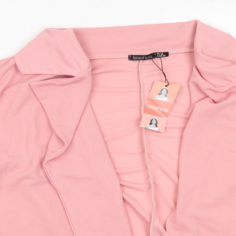 Boohoo Womens Pink   Jacket  Size 14