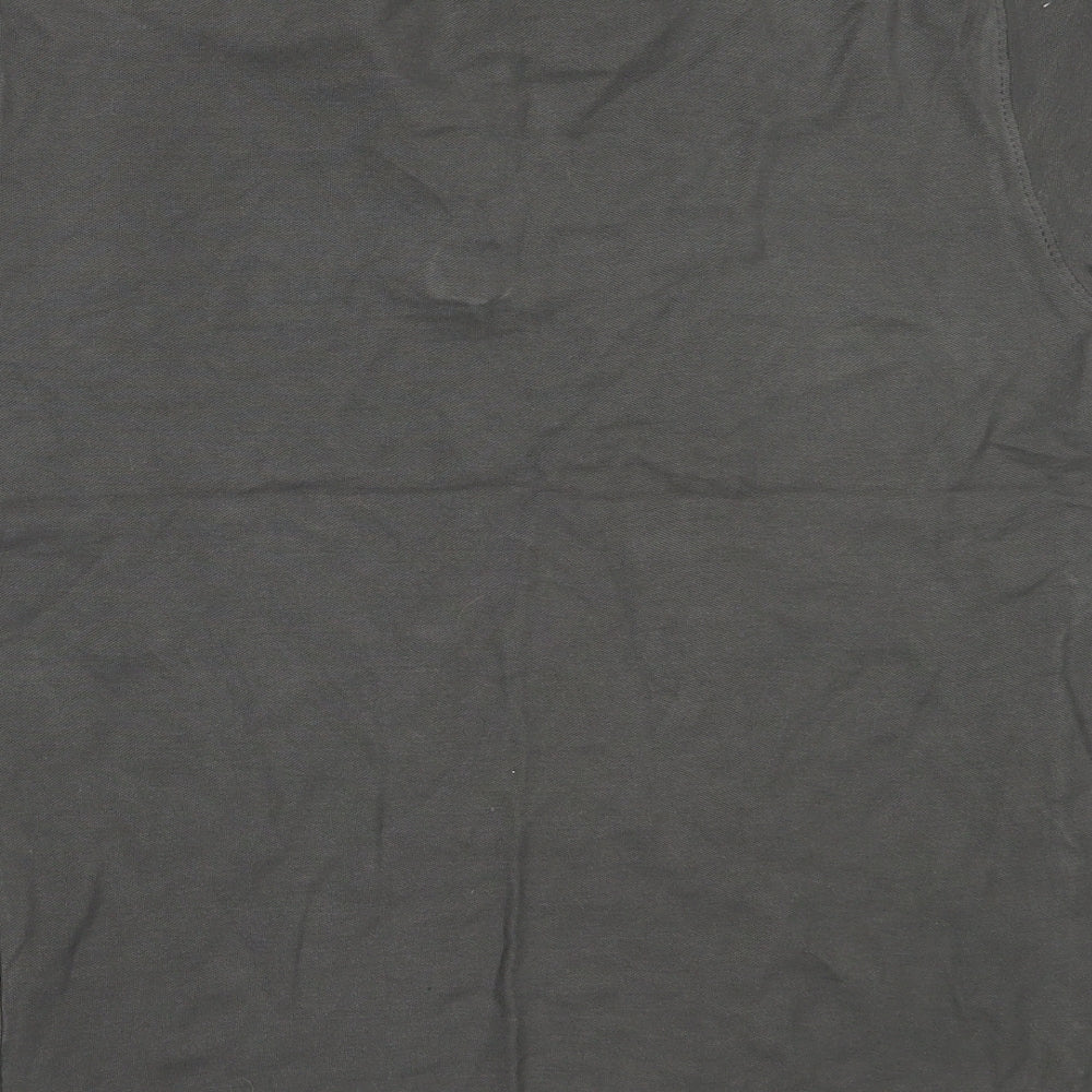 Fruit of the Loom Mens Grey  Cotton  Polo Size S Collared