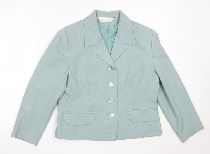 Modern Classics Womens Green   Jacket Blazer Size 14