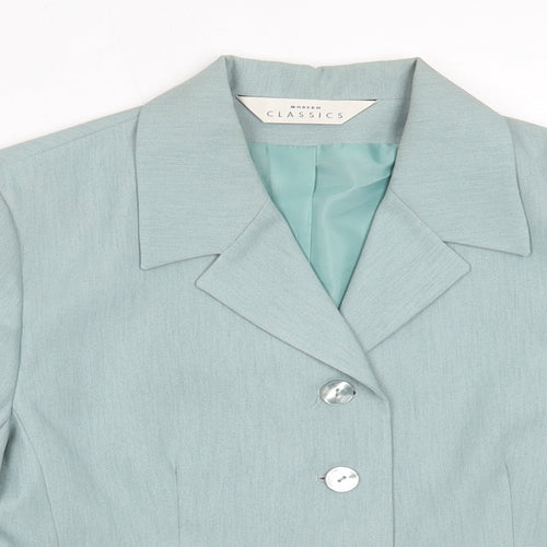 Modern Classics Womens Green   Jacket Blazer Size 14