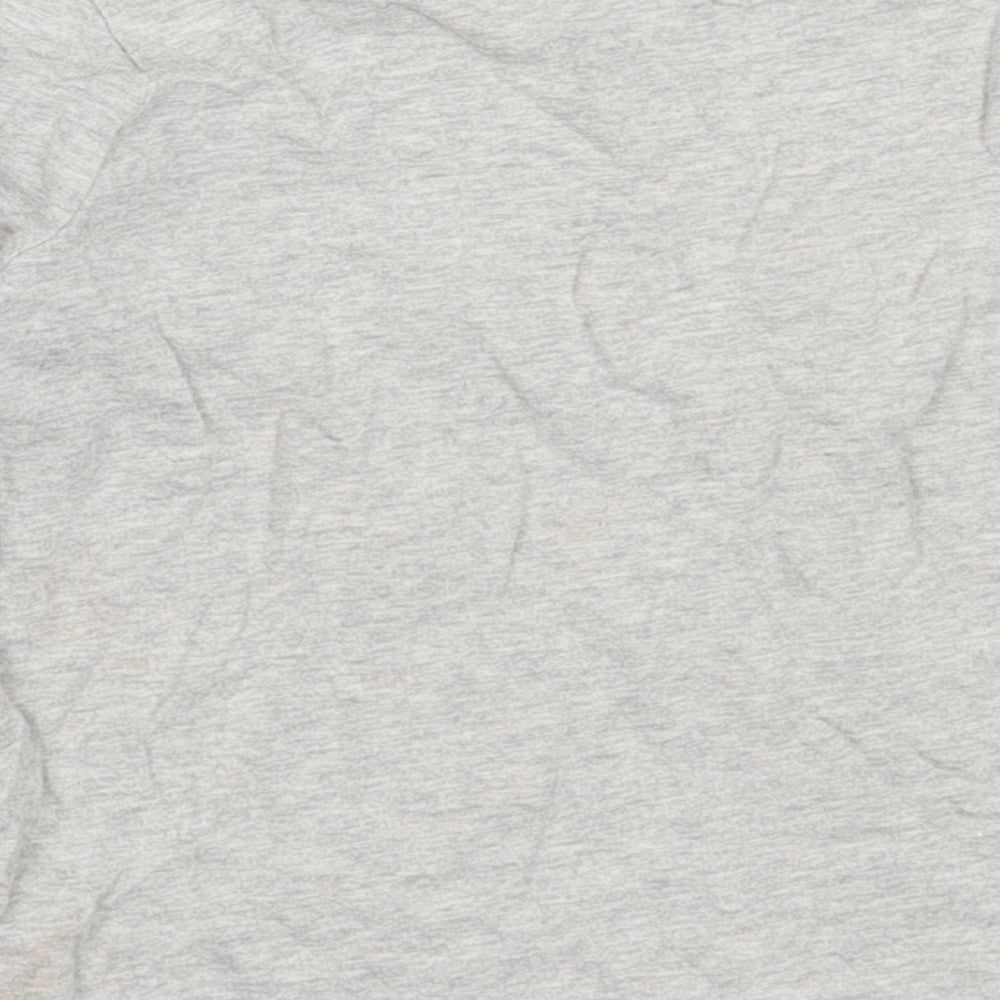 NEXT Girls Grey  Cotton Basic T-Shirt Size 5 Years Round Neck