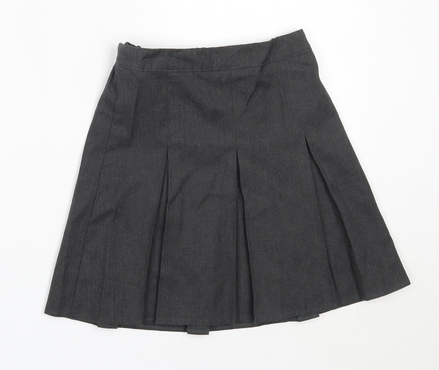 George Girls Grey  Polyester Skater Skirt Size 5-6 Years  Regular  - school