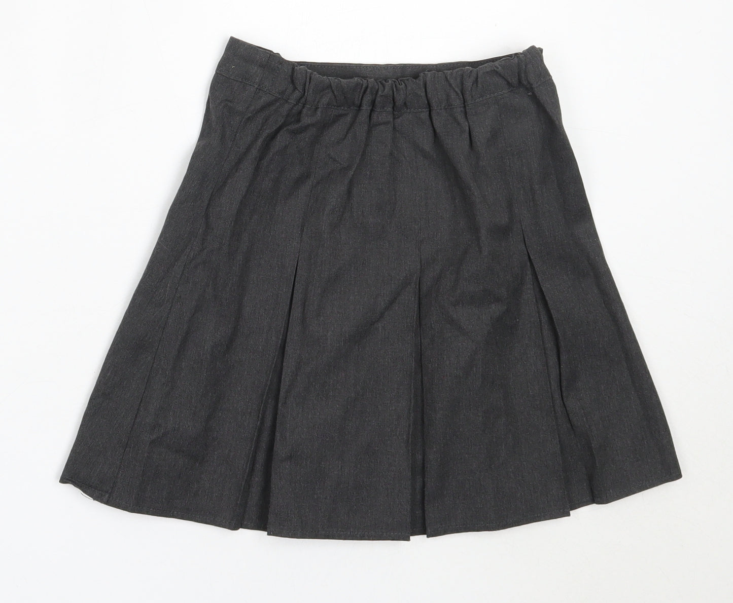 George Girls Grey  Polyester Skater Skirt Size 5-6 Years  Regular  - school