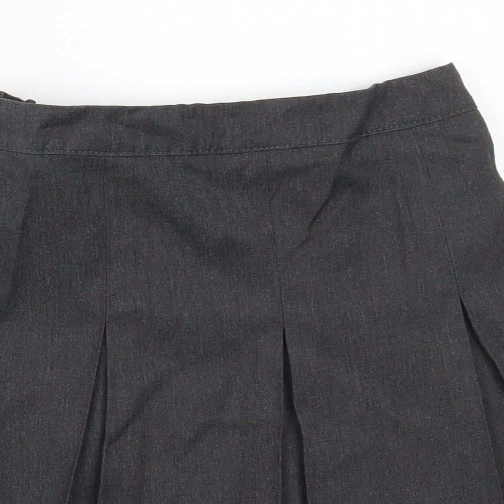 George Girls Grey  Polyester Skater Skirt Size 5-6 Years  Regular  - school