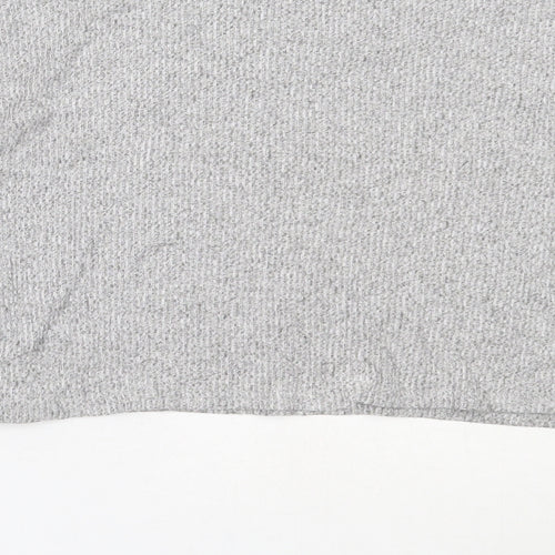 Topshop Womens Grey High Neck  Viscose Pullover Jumper Size 6