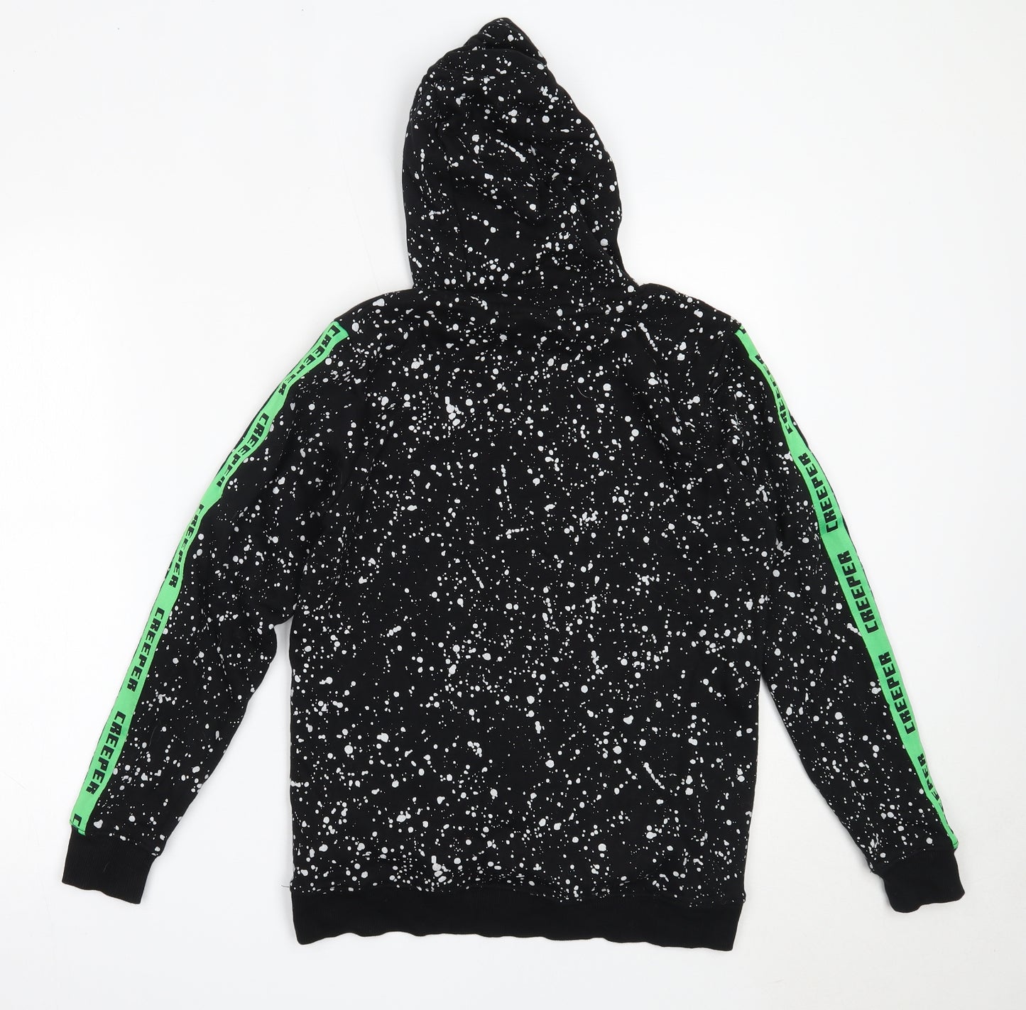 George Boys Black  Cotton Pullover Hoodie Size 12-13 Years   - miecraft