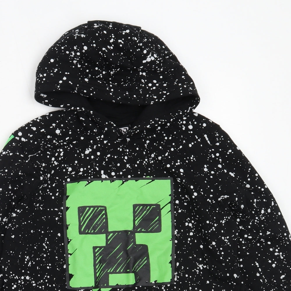 George Boys Black  Cotton Pullover Hoodie Size 12-13 Years   - miecraft