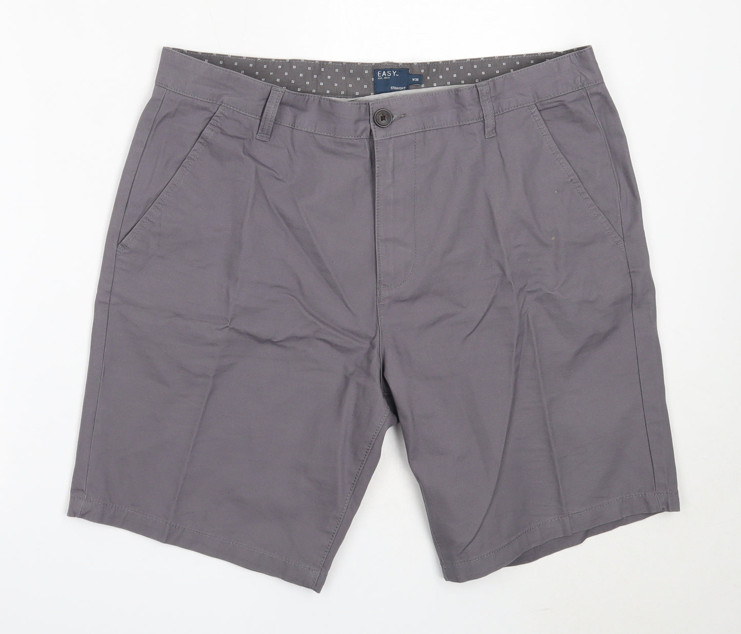 Matalan Mens Grey  Cotton Chino Shorts Size 36 in  Regular