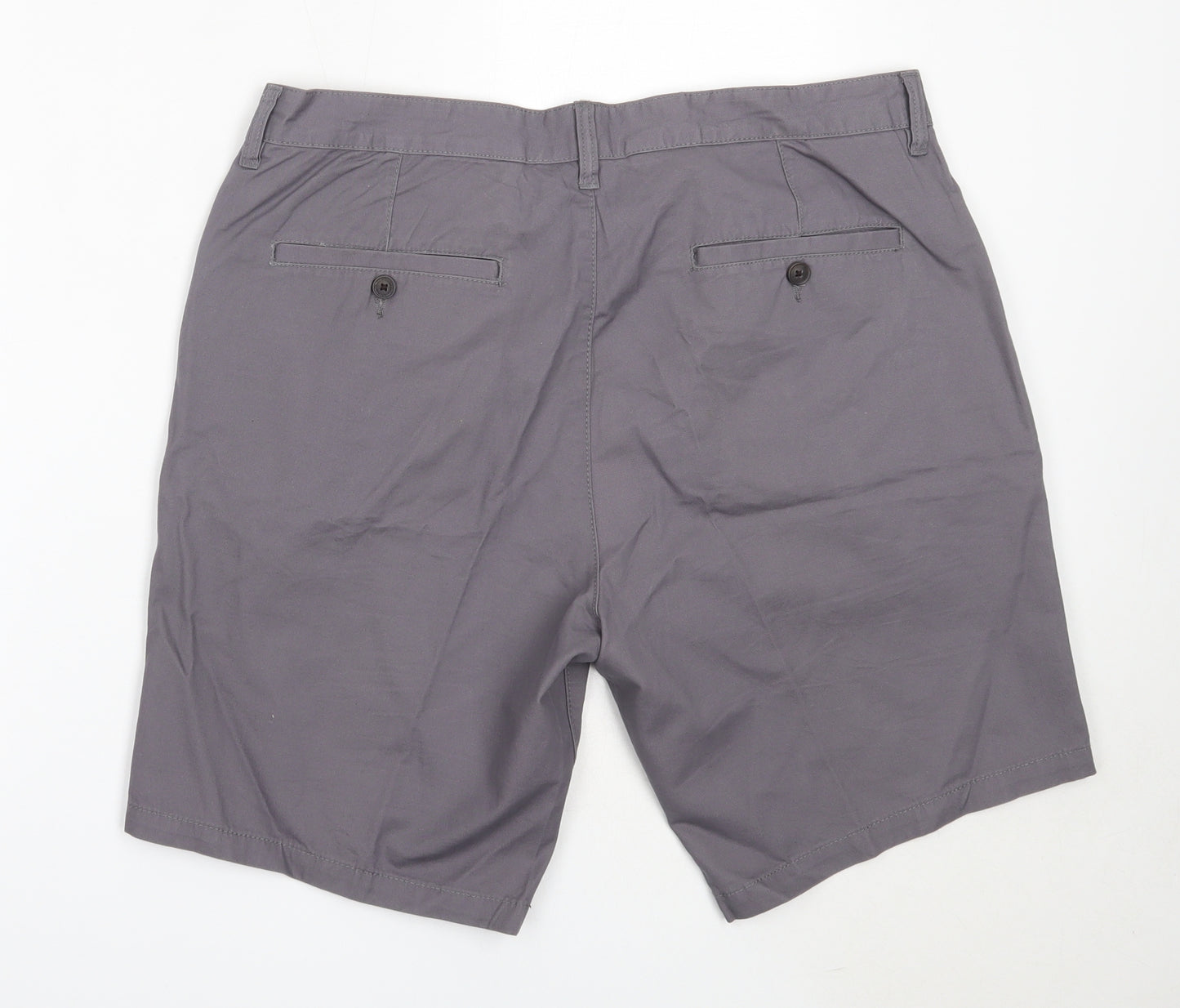 Matalan Mens Grey  Cotton Chino Shorts Size 36 in  Regular