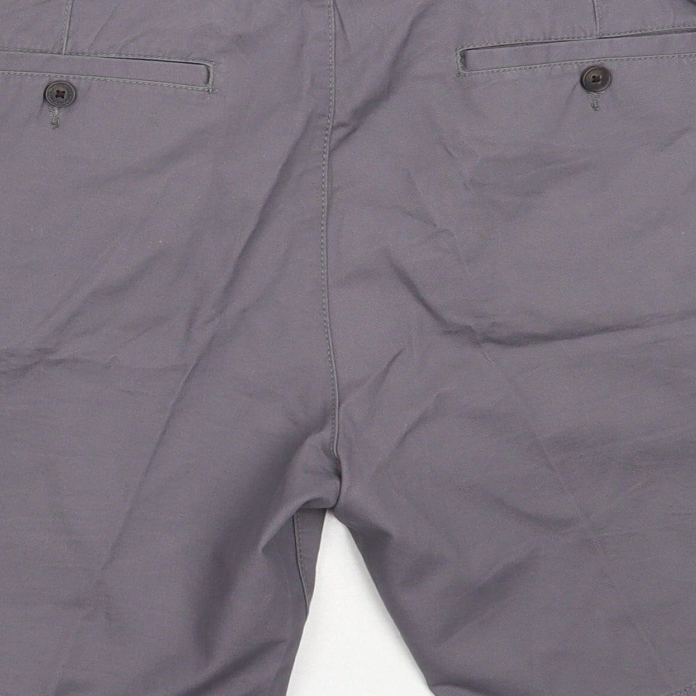 Matalan Mens Grey  Cotton Chino Shorts Size 36 in  Regular