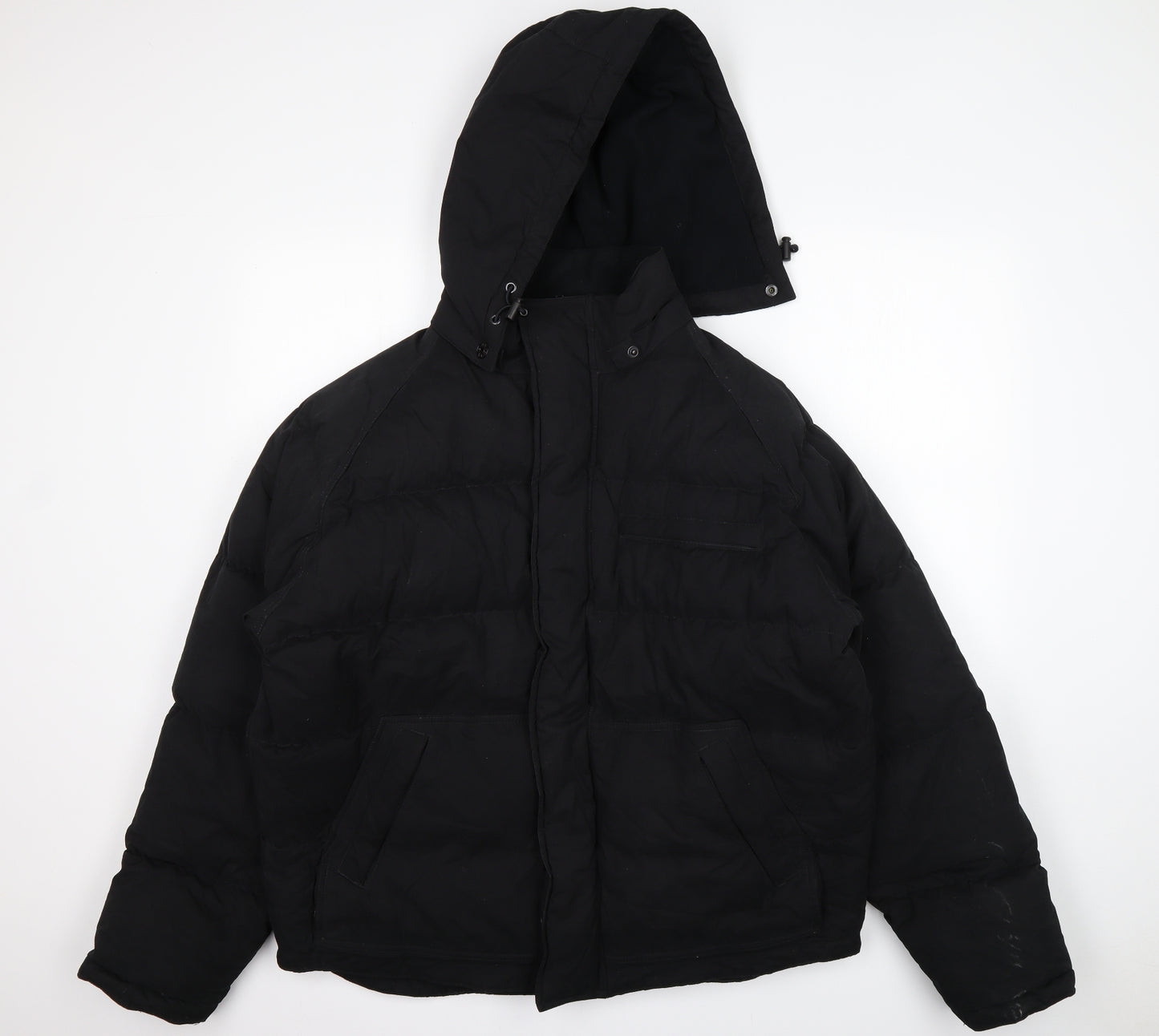 NEXT Mens Black   Parka Coat Size M