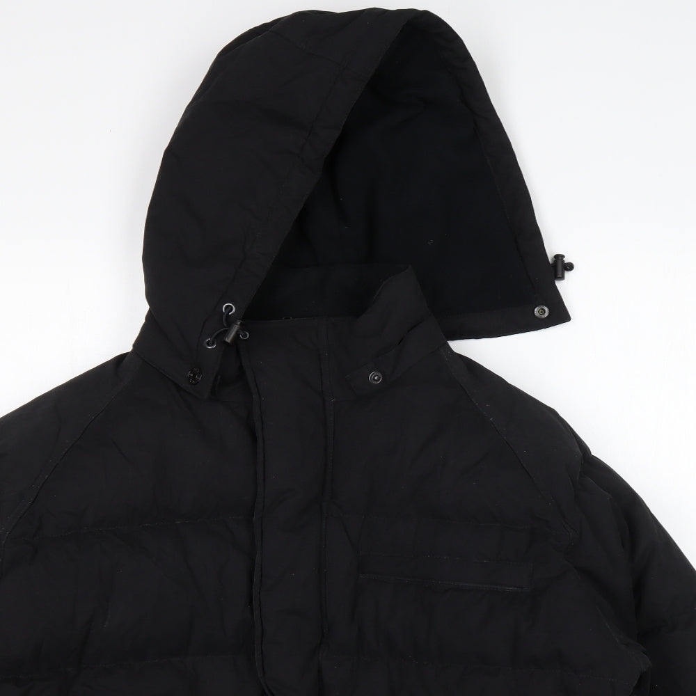 NEXT Mens Black   Parka Coat Size M