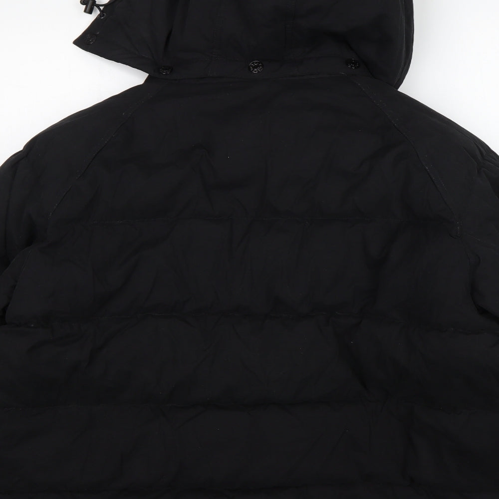 NEXT Mens Black   Parka Coat Size M