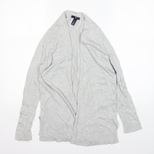 Gap Womens Grey V-Neck  Cotton Cardigan Jumper Size S