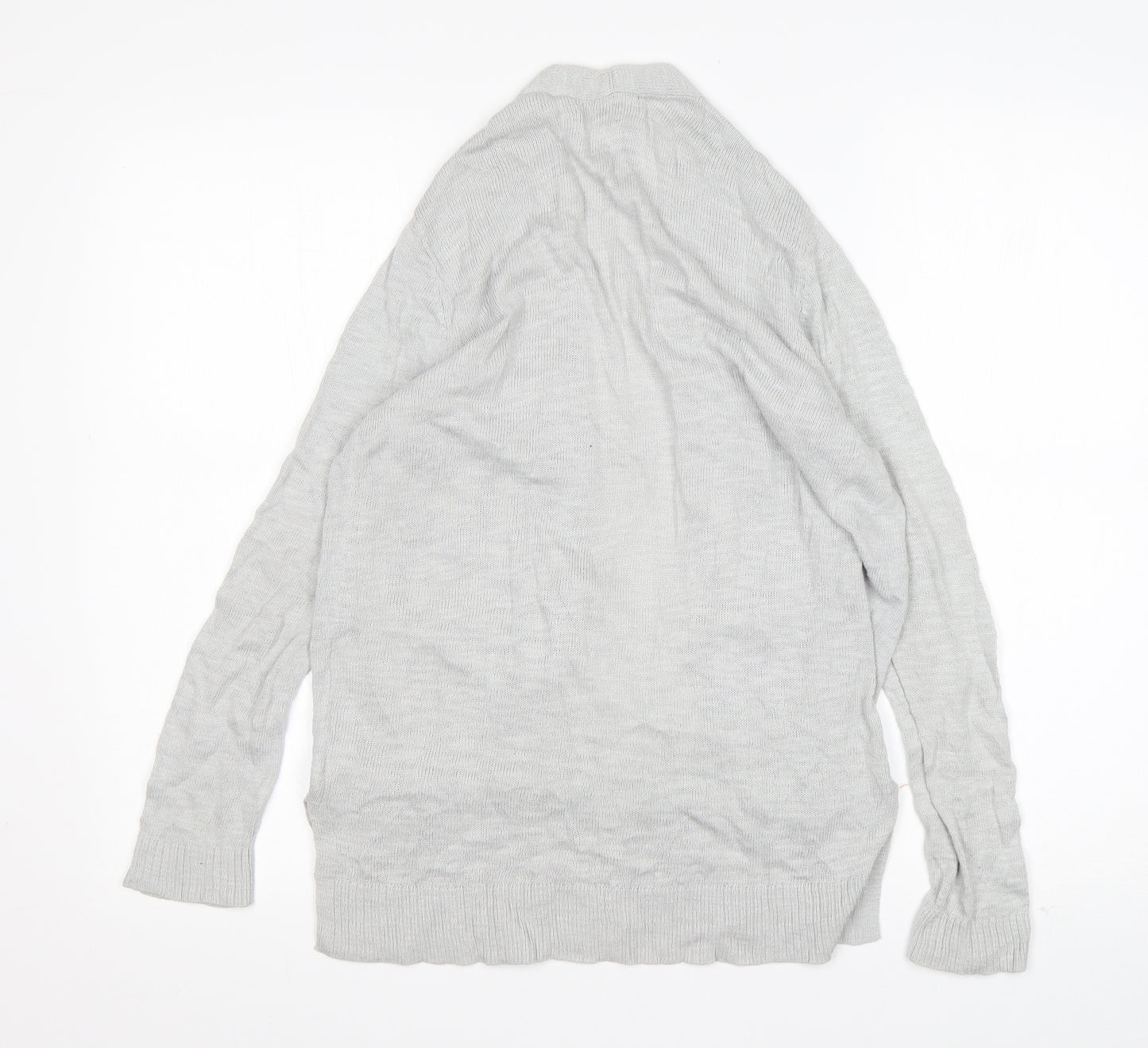 Gap Womens Grey V-Neck  Cotton Cardigan Jumper Size S