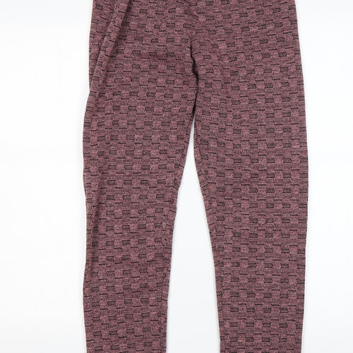 Preworn Womens Pink  Polyester Sweatpants Trousers Size M L30 in Regular
