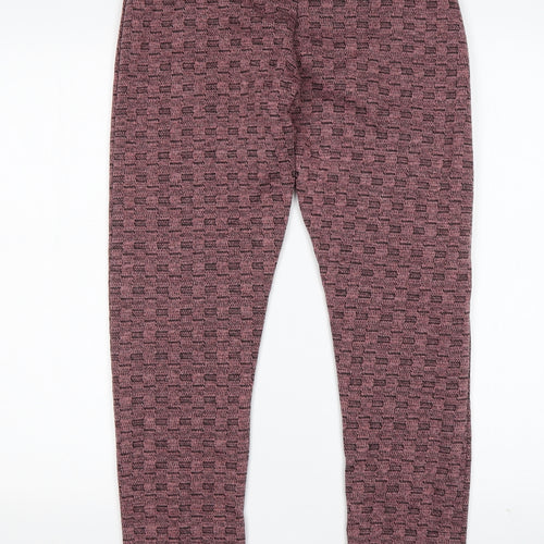 Preworn Womens Pink  Polyester Sweatpants Trousers Size M L30 in Regular