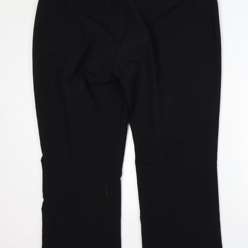 Debenhams  Womens Black  Polyester Trousers  Size 18 L29 in Regular