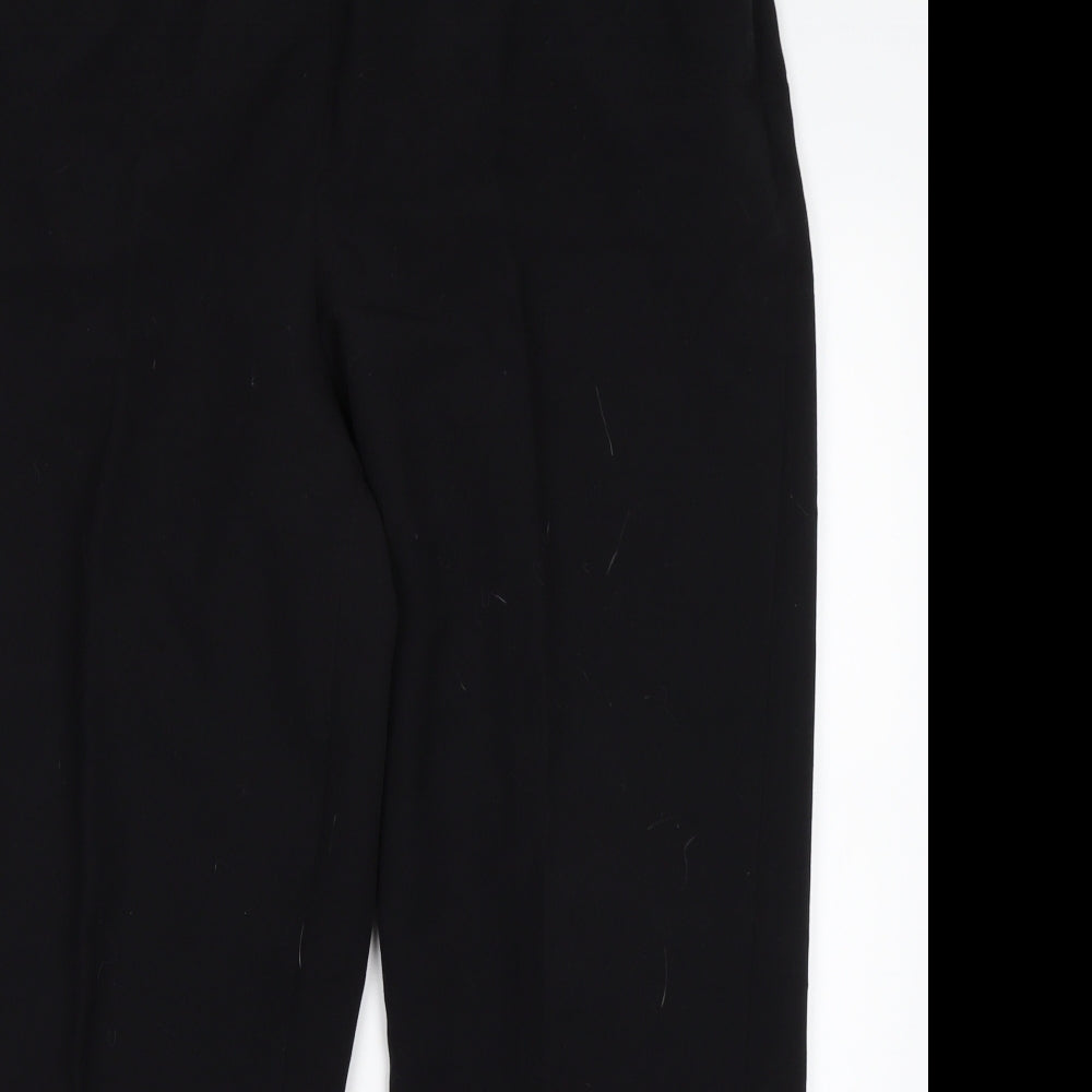 Debenhams  Womens Black  Polyester Trousers  Size 18 L29 in Regular