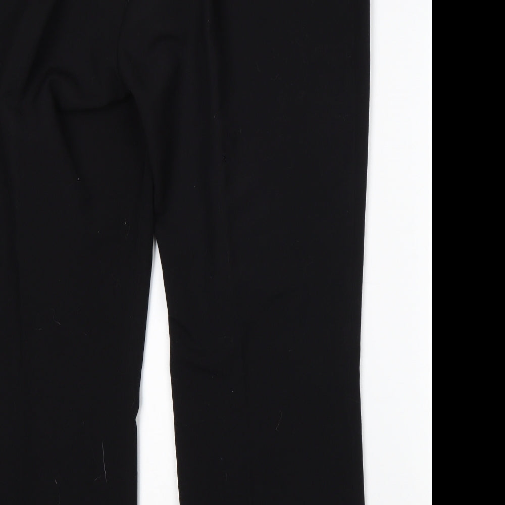 Debenhams  Womens Black  Polyester Trousers  Size 18 L29 in Regular