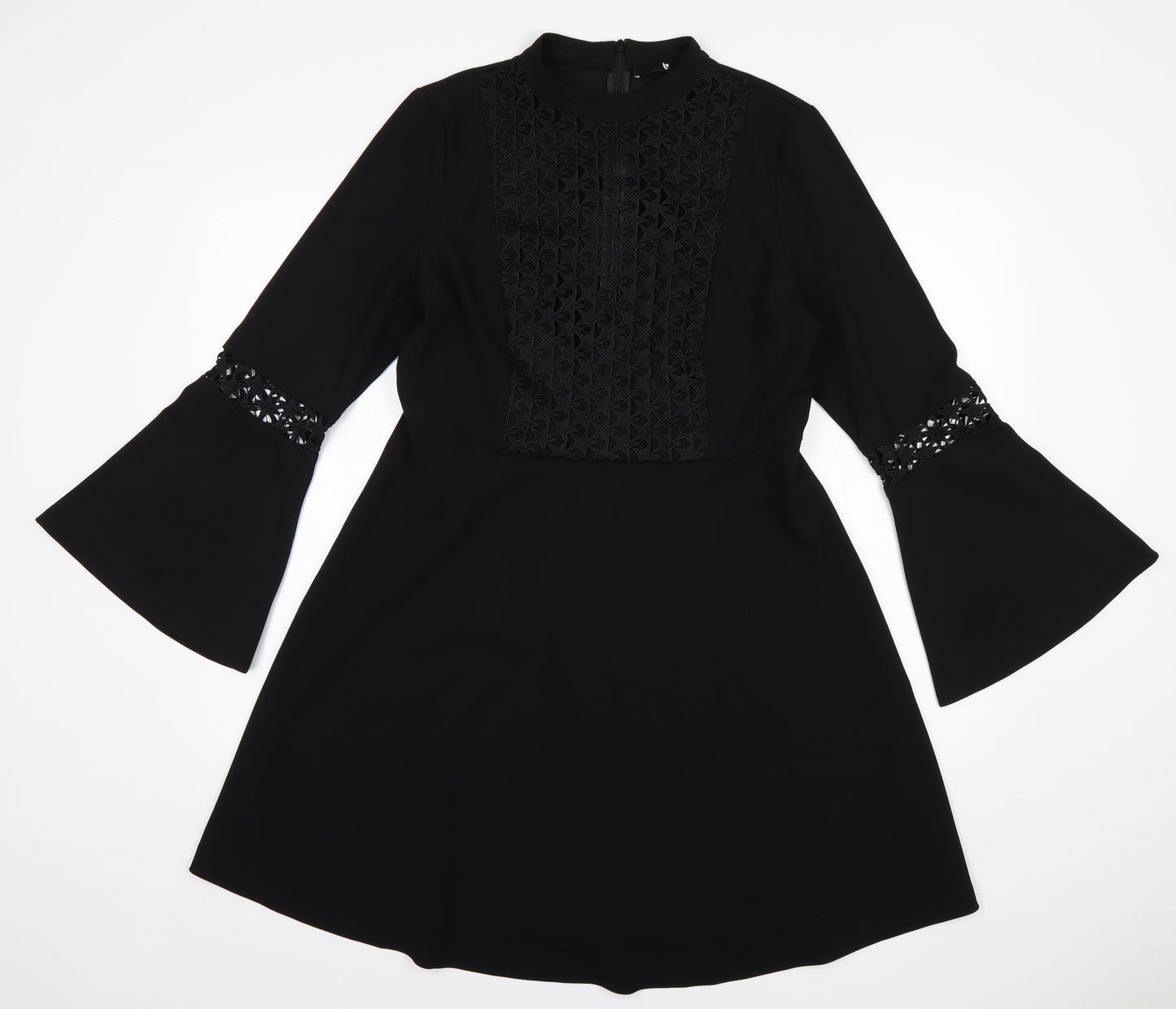 Very Womens Black  Polyester A-Line  Size 14  Round Neck