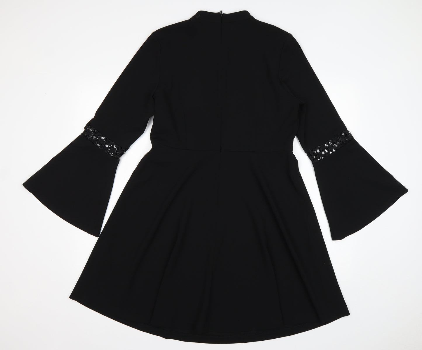 Very Womens Black  Polyester A-Line  Size 14  Round Neck