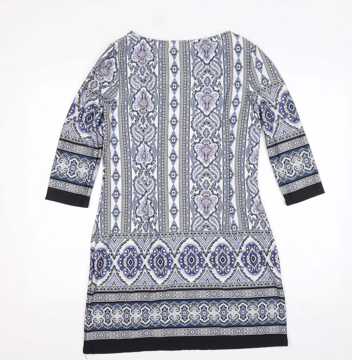 Atmosphere Womens Multicoloured Paisley Polyester Pencil Dress  Size 12  Round Neck