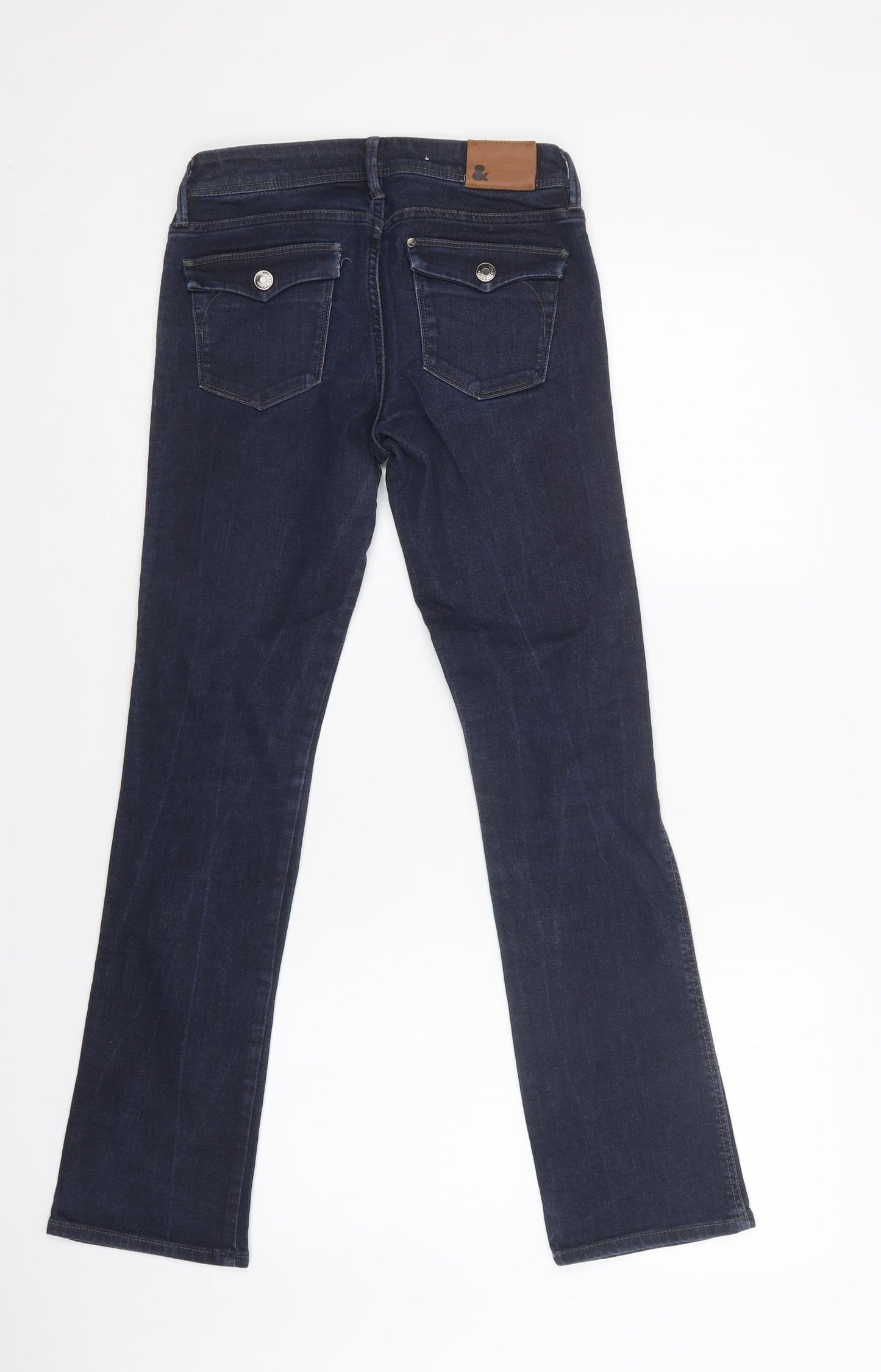 Star Girls Blue  Cotton Bootcut Jeans Size 12-13 Years  Regular Snap
