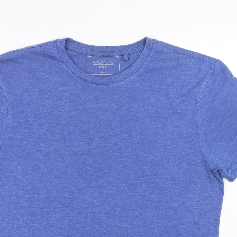 BHS Mens Blue  Cotton  T-Shirt Size S Crew Neck