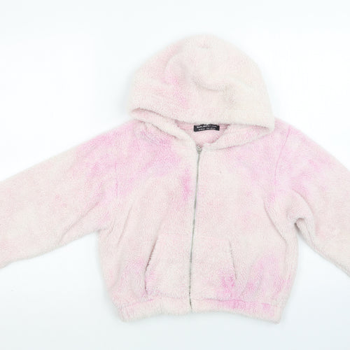 Select Girls Pink Batik  Basic Jacket Jacket Size 14 Years  Zip