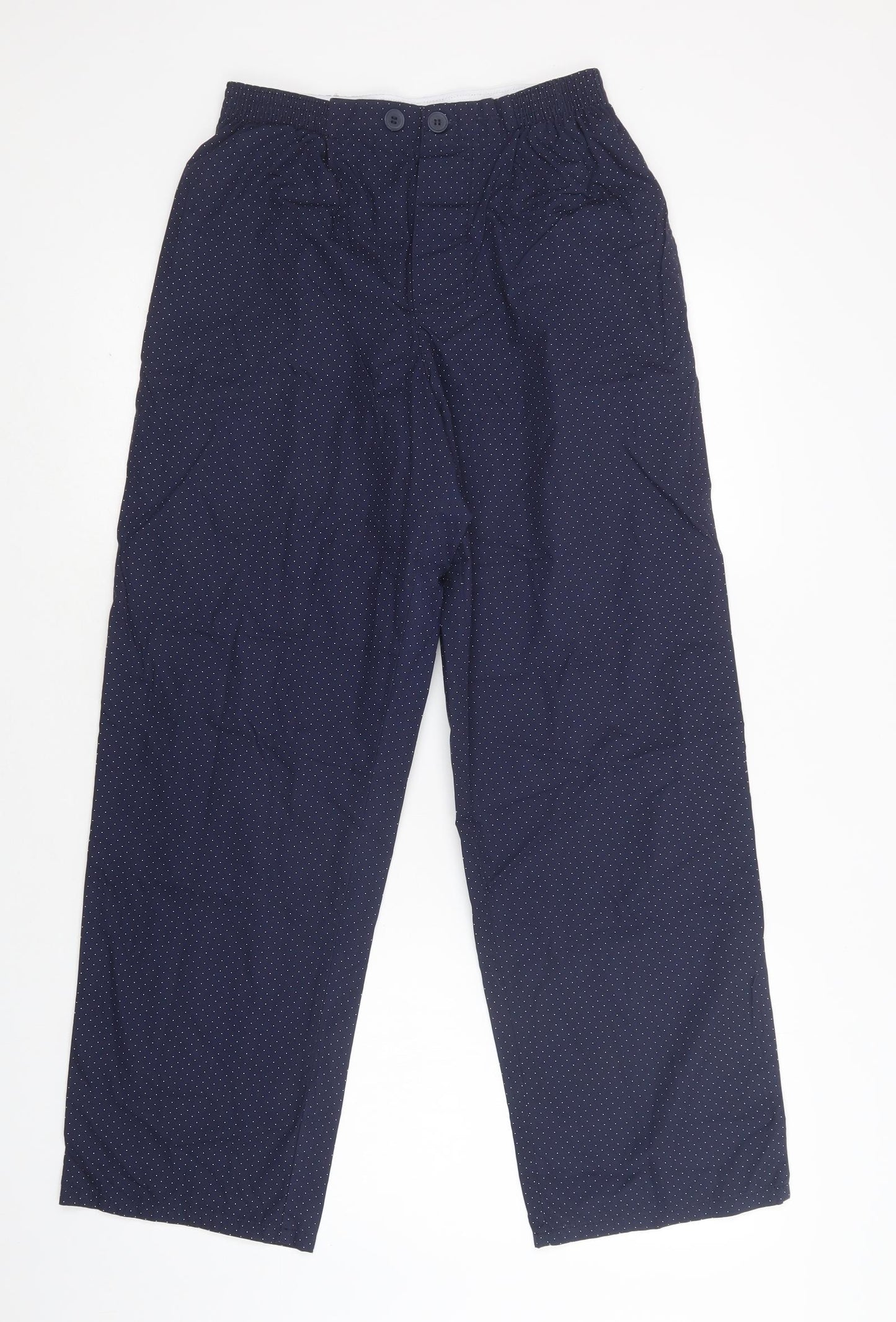 TU Mens Blue Polka Dot Cotton  Pyjama Pants Size S