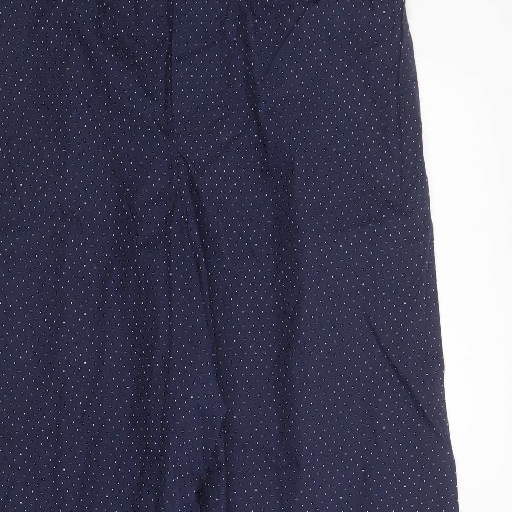 TU Mens Blue Polka Dot Cotton  Pyjama Pants Size S