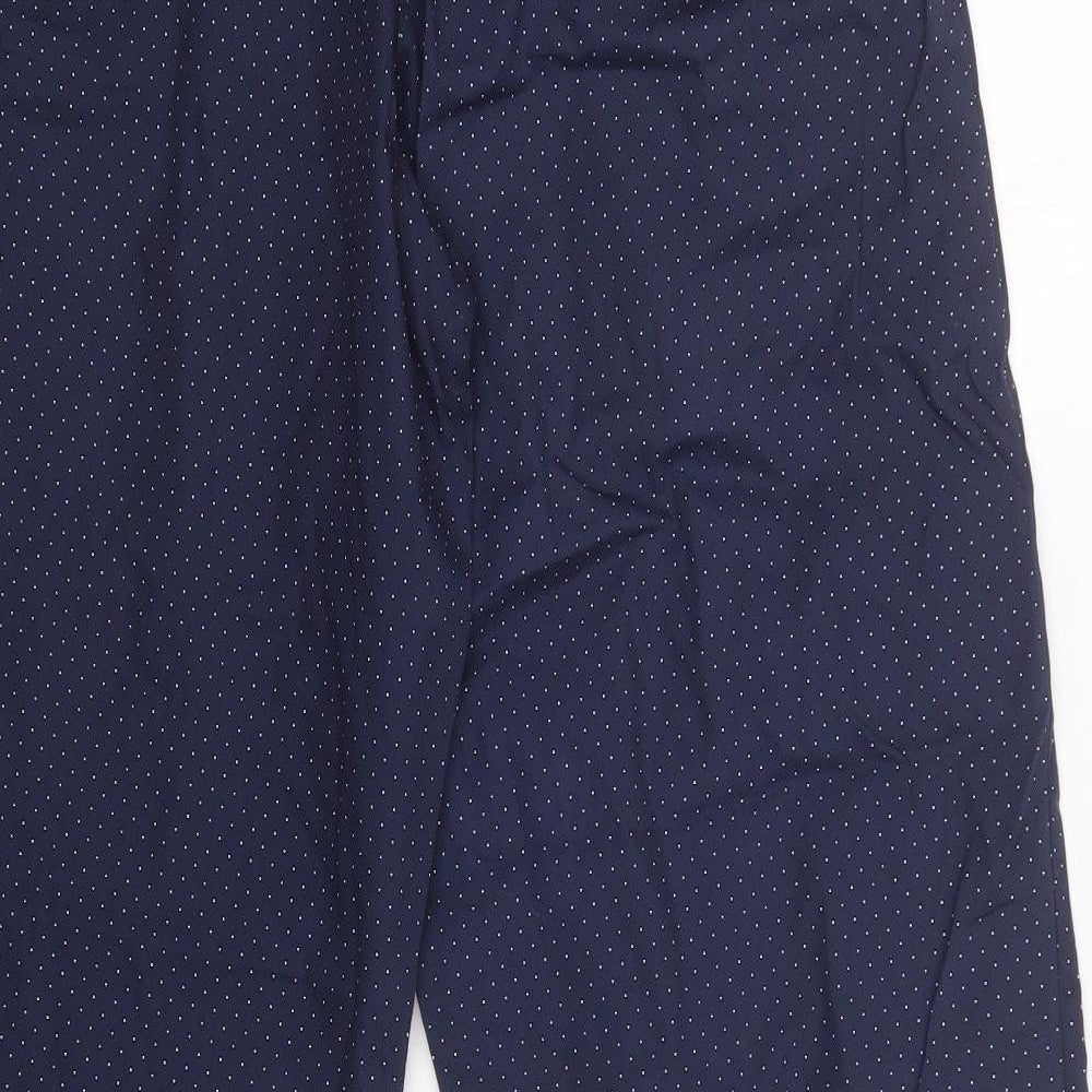 TU Mens Blue Polka Dot Cotton  Pyjama Pants Size S