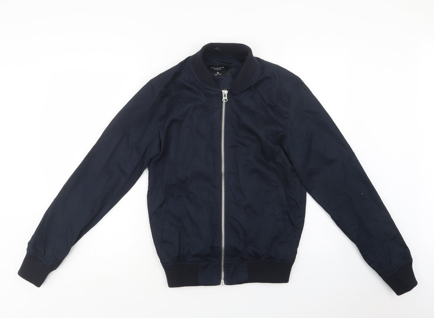 Primark Mens Blue   Bomber Jacket Jacket Size XS  Zip