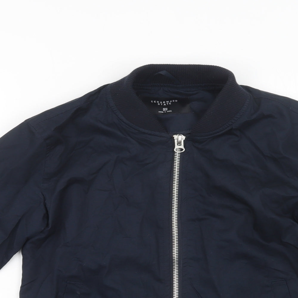 Primark Mens Blue   Bomber Jacket Jacket Size XS  Zip