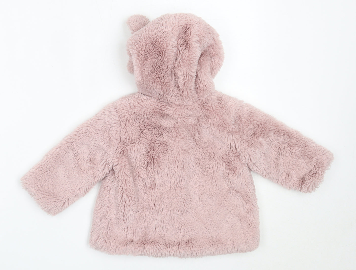 NEXT Girls Pink   Overcoat Coat Size 9-12 Months