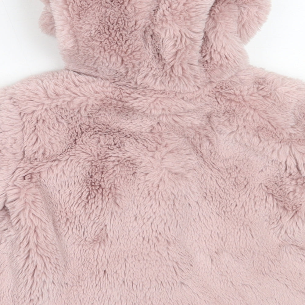 NEXT Girls Pink   Overcoat Coat Size 9-12 Months