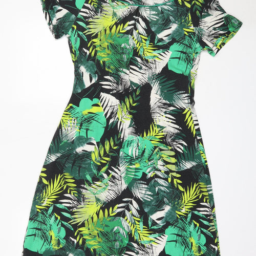 Joe Browns Womens Green  Cotton Fit & Flare  Size 14  V-Neck