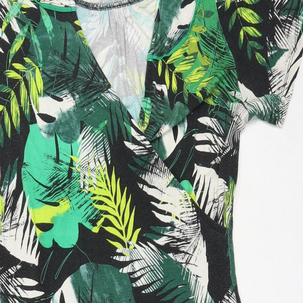 Joe Browns Womens Green  Cotton Fit & Flare  Size 14  V-Neck