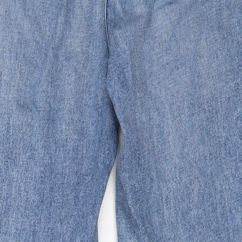 H&M Womens Blue  Cotton Straight Jeans Size 34 L27 in Regular